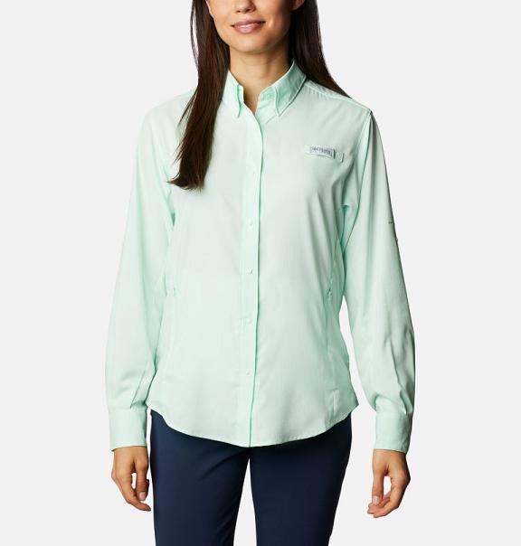 Columbia PFG Tamiami II Shirts Light Mint For Women's NZ65093 New Zealand